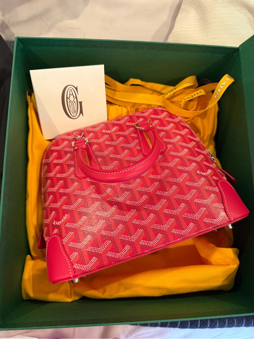 BNIB Goyard Sac Vendome Fuschia Mini - Picture 9 of 9